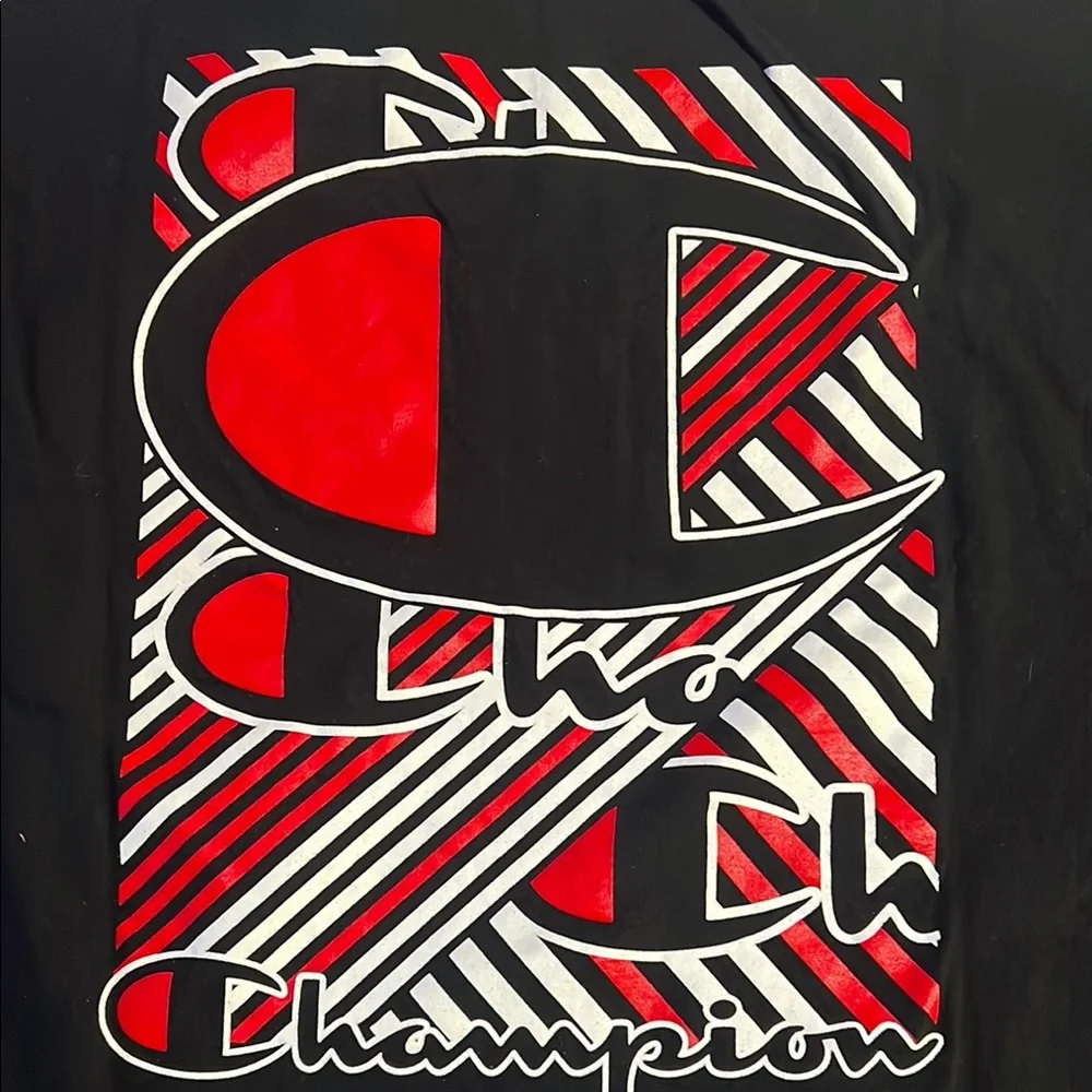 Champion Men's Black T-Shirt 2XL - Picture 10 of 11